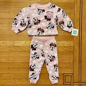 Disney Baby Girls (18m) Matching Set (Minnie Mouse)